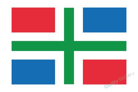 Groningse vlag sticker