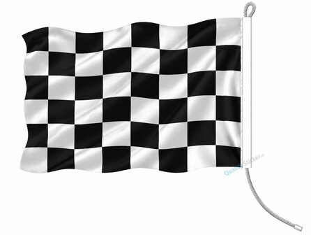 Finish Autocross Vlag | Crossvlaggetje Finish