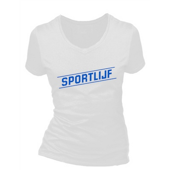 Touhou telex prieel Sportlijf. Dames T-shirt in div. kleuren. XS t/m 3XL - Qualitysticker.nl -  Meer dan alleen stickers