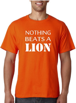 Nothing beats a lion. T-shirt of Polo en div. kleuren. S t/m 5XL