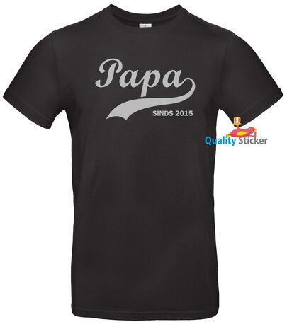 Papa sinds (jaartal) t-shirt of polo