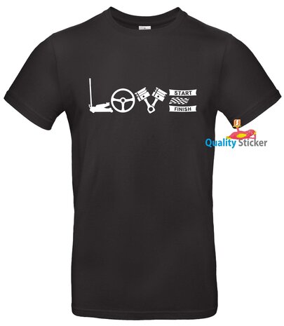 LOVE autocross heren t-shirt en polo