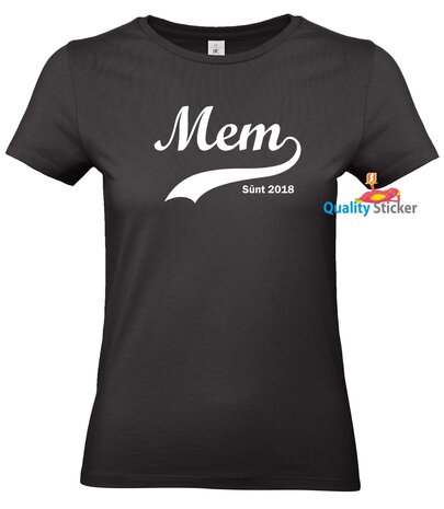 Mem sûnt (jaartal) t-shirt of polo