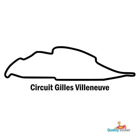 Race circuit Canada - Circuit Gilles Villeneuve muursticker