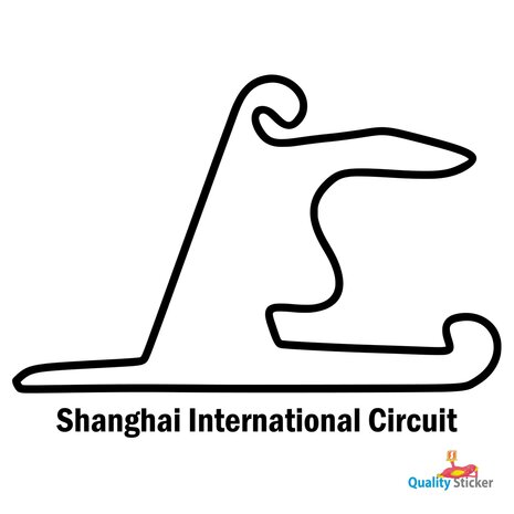 Race circuit China - Shanghai International Circuit muursticker