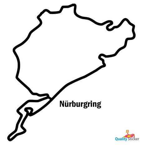 Race circuit Duitsland - Nürburgring muursticker