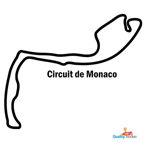 Race circuit Monaco - Circuit de Monaco muursticker
