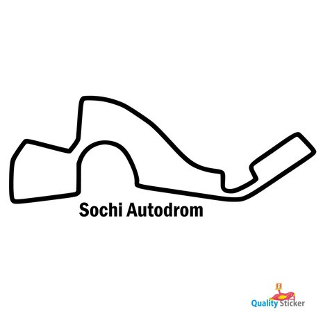 Race circuit Rusland - Sochi Autodrom muursticker