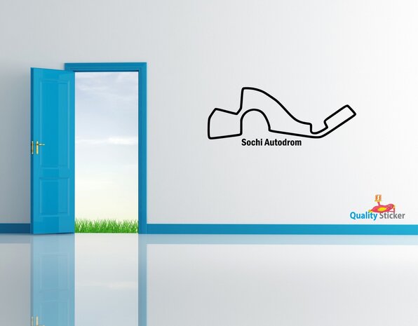 Race circuit Rusland - Sochi Autodrom muursticker