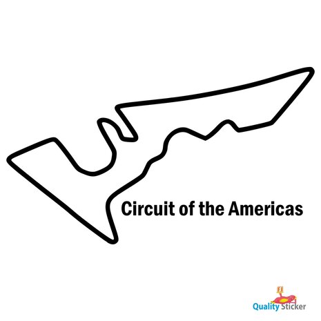 Race circuit USA - Circuit of the Americas muursticker