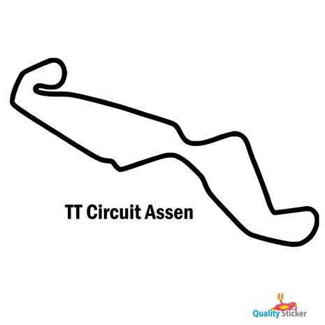 Race circuit Nederland - TT Circuit Assen muursticker