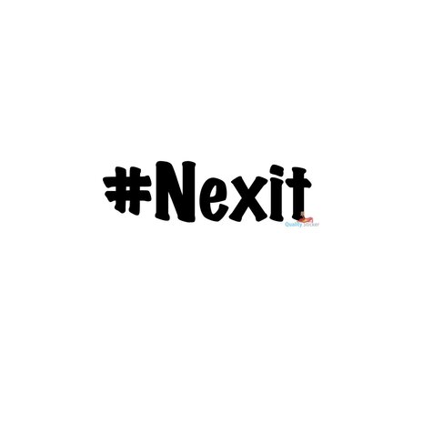 Nexit sticker