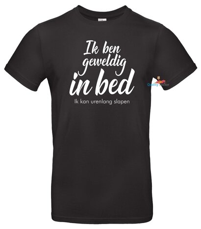 Ik ben geweldig in bed t-shirt