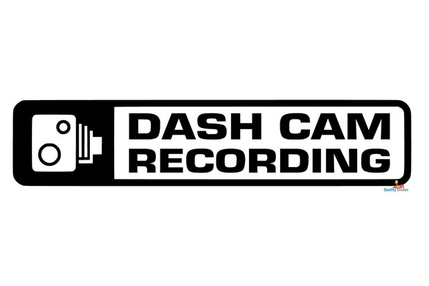 Dash can recording autosticker