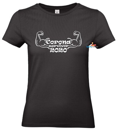 Corona survivor 2020 dames t-shirt