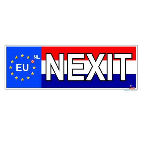 Nexit EU hoodie (unisex). Maat S t/m 5XL
