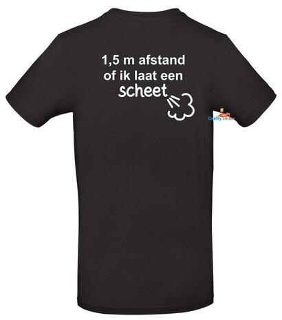 1,5 m afstand of ik laat een scheet T-shirt