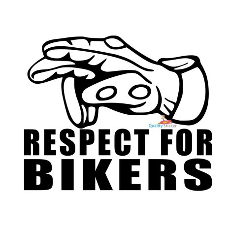Respect for bikers (2) sticker