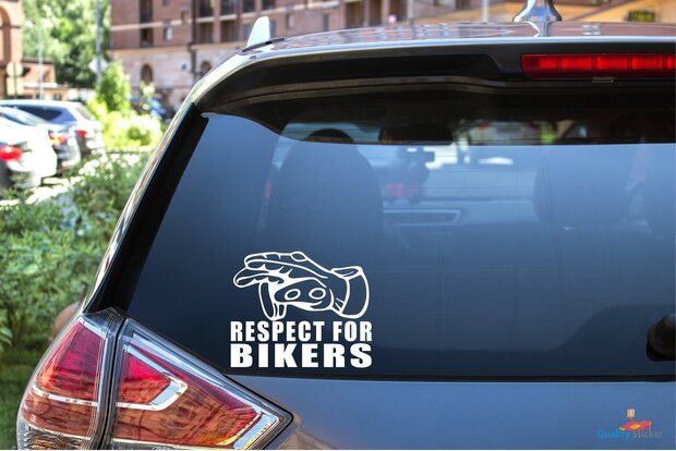 Respect for bikers (2) sticker