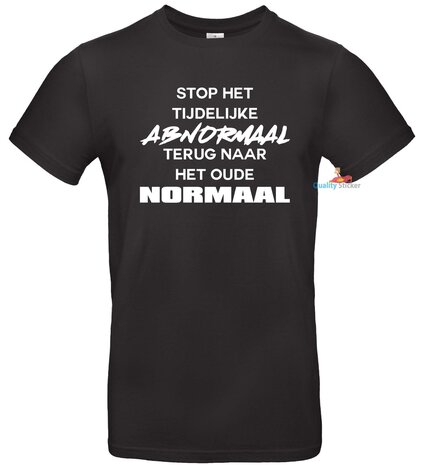 Stop het tijdelijke abnormaal T-shirt
