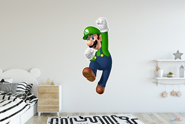 Luigi 3D muursticker