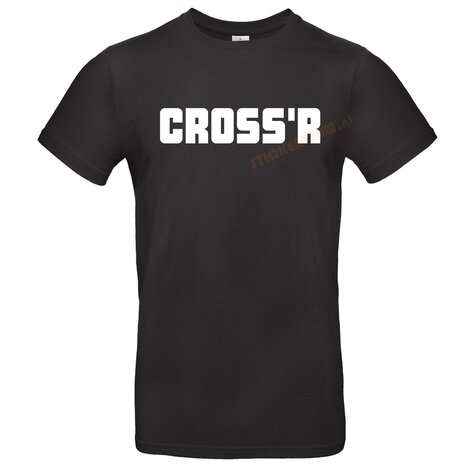 CROSS'R unisex T-shirt of hoodie. 
