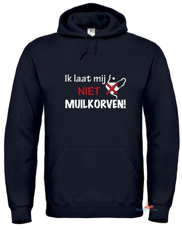 Ik laat me niet muilkorven hoodie