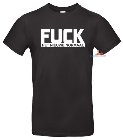 FUCK het nieuwe normaal unisex T shirt of hoodie. Qualitysticker Meer dan alleen stickers