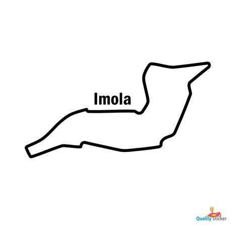 Race circuit Italie - Imola muursticker