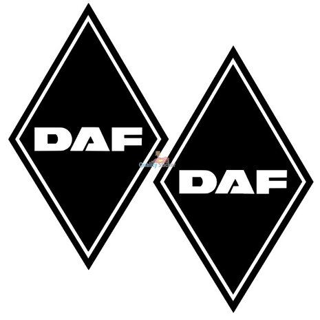 DAF hoekschild stickers