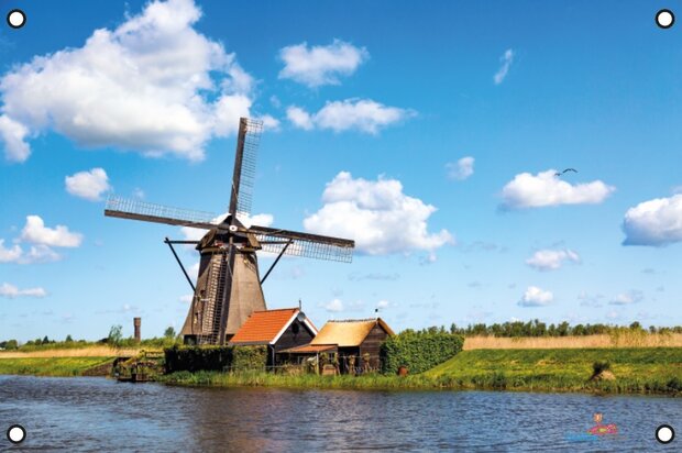 Molen in Kinderdijk tuinposter