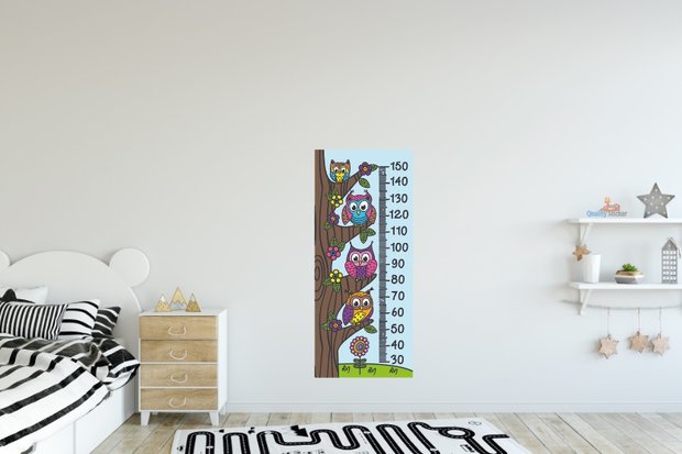 Uilen in de boom groeimeter