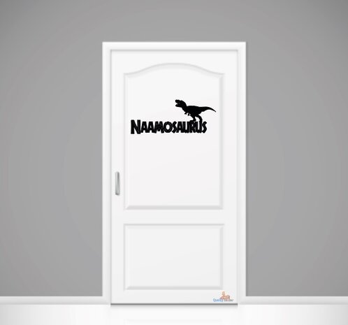 Naamosaurus deursticker