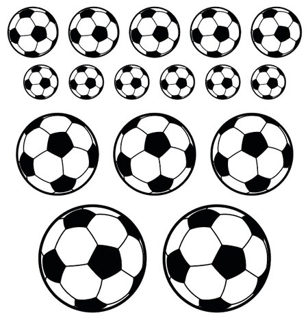 Set voetbal stickers