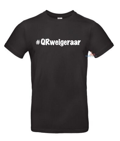 #QRweigeraar T-shirt