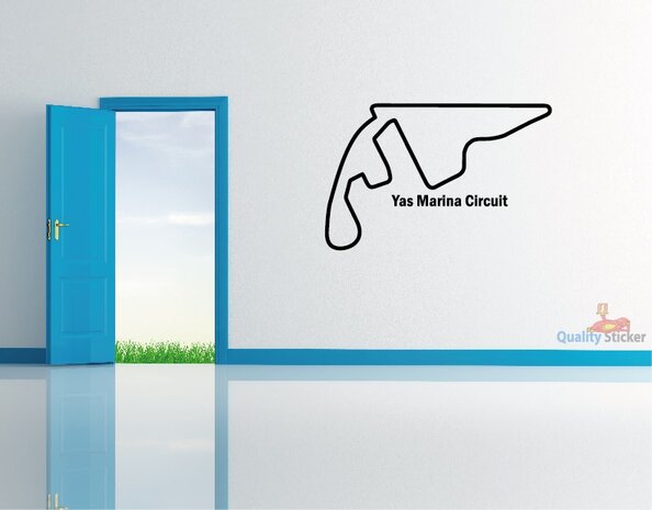 Race circuit Abu Dhabi - Yas Marina Circuit muursticker