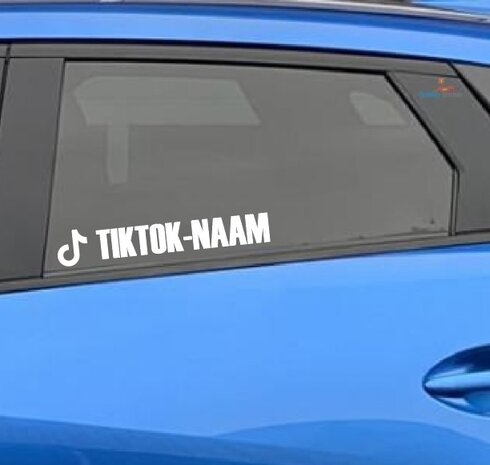 TikTok naam autosticker