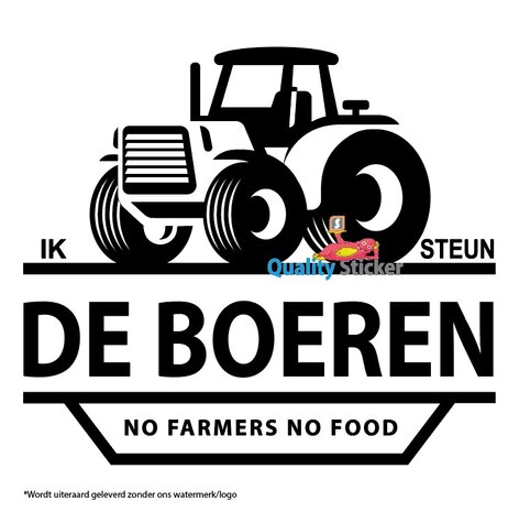 Ik steun de boeren sticker