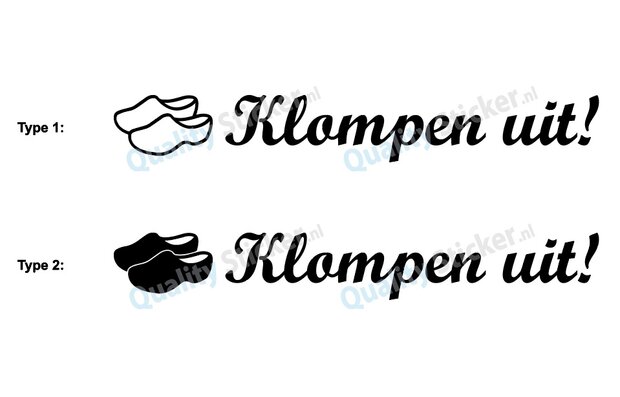 Klompen uit types