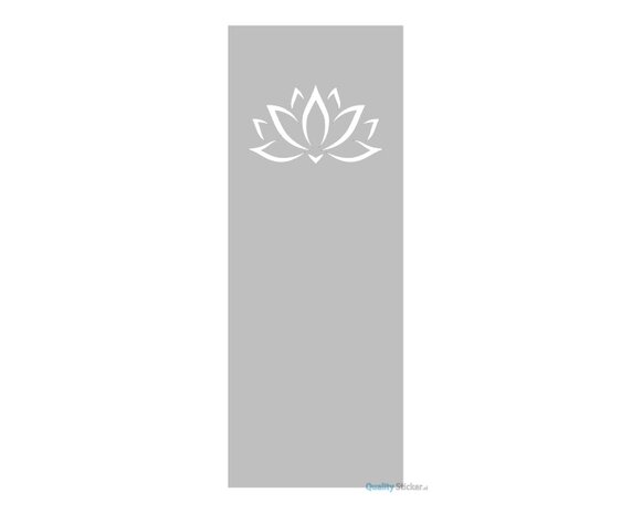 Lotus bloem verticaal zelfklevende raamfolie
