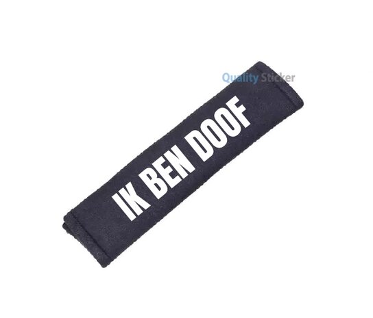 Ik ben doof gordelhoes wit