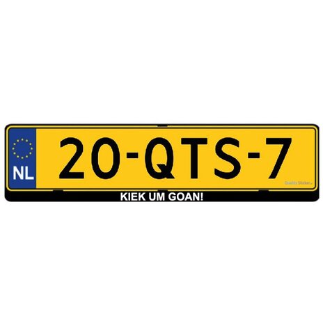 Keik um goan! kentekensticker