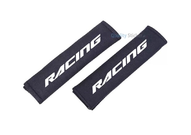 Racing gordelhoezen wit