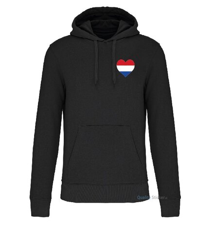 Hart voor Nederland hoodie zwart