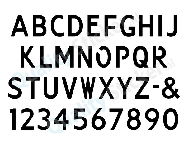 Kenteken lettertype