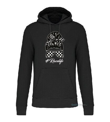 Racelife vrouw hoodie zwart