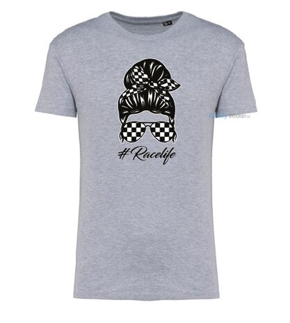 Racelife vrouw T-shirt grijs