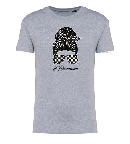 Racemom T-shirt grijs