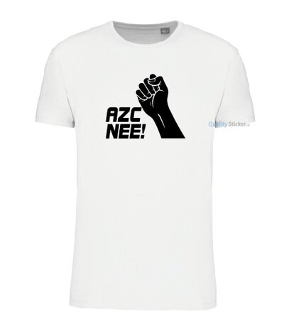 AZC NEE! T-shirt wit