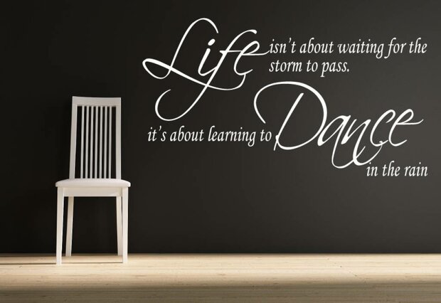 Life isn't about waiting for the storm to pass, It's about learning to dance in the rain (2)